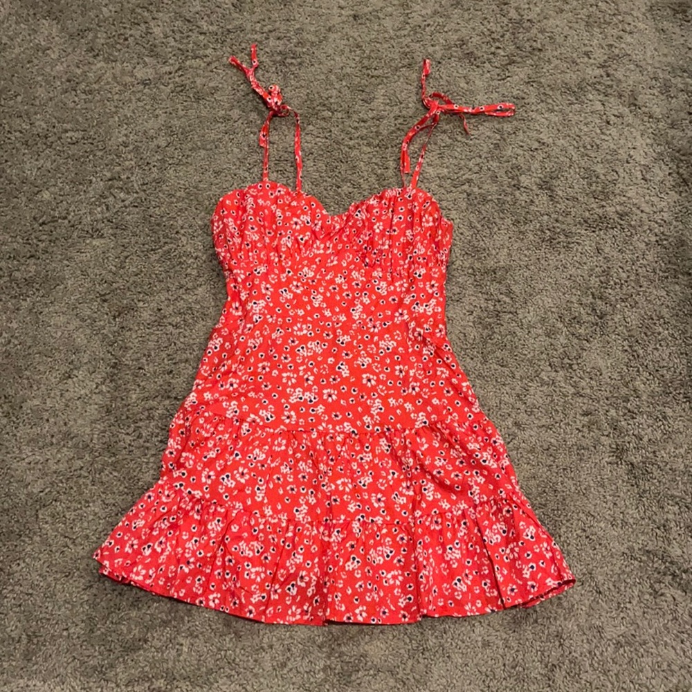 Red Blue and White Sun Dress